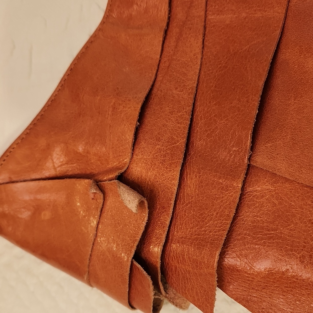 Sabina New York Layered Terracotta Leather Shoulder Bag - Picture 7 of 10
